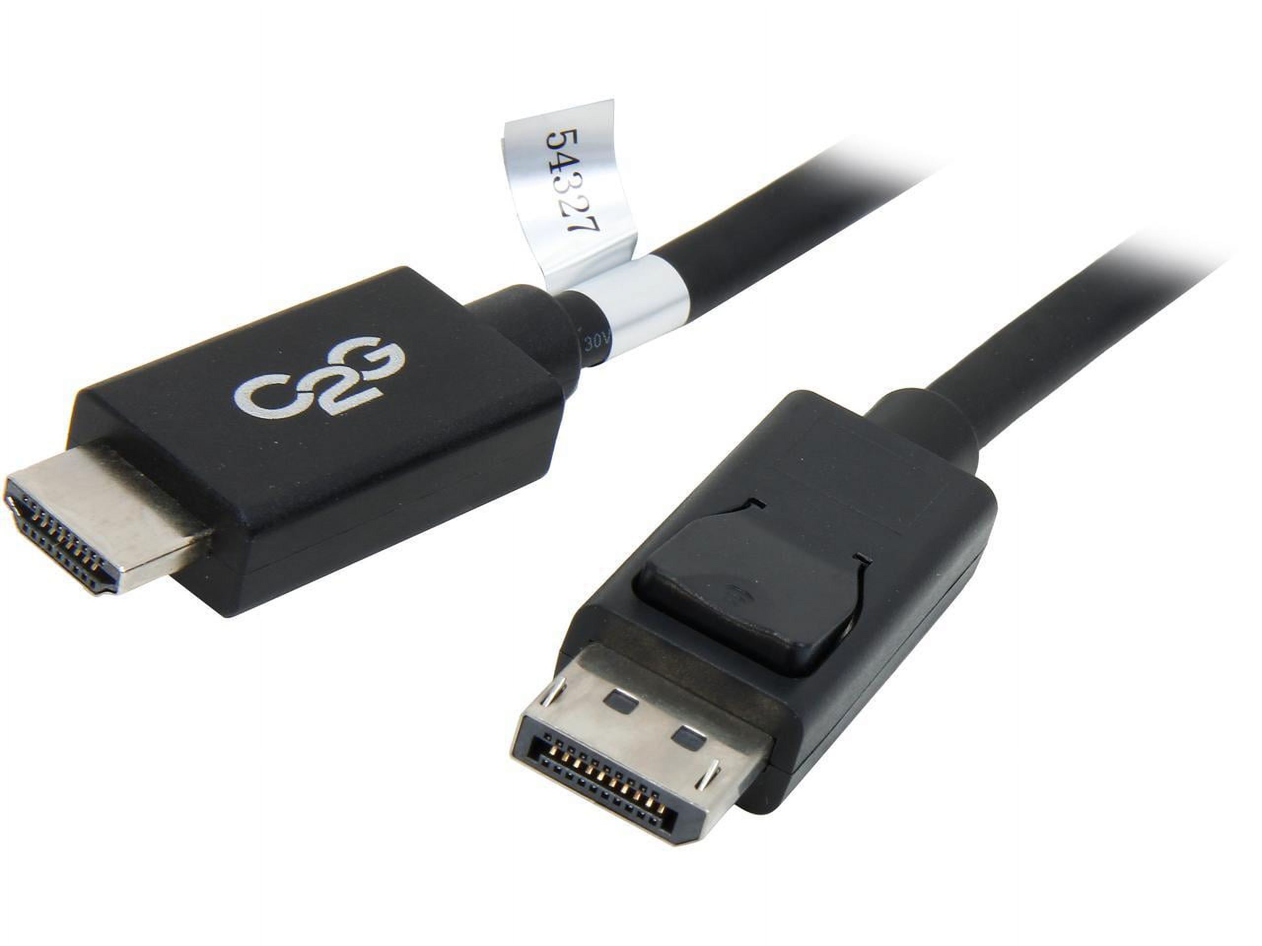 C2G 54327 Black DisplayPort to HDMI Cable Male to Male