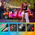 thumbnail image 5 of Car Interior LED Light Strip, 4PCS 48LED RGB Car Interior Atmosphere Neon Lights Strip Music Sound-Reactive LED Multi-Color Car Interior Lights, Customize with 24-Keys IR Remote Control, 5 of 9