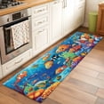 thumbnail image 3 of Ocean Coral Fish 2'x6' Runner Rug, Colorful Underwater World Seagrass Washable Non-Slip Area Rugs for Hallway Kitchen Floor Bedroom Entryway, Laundry Carpet Decoration Indoor Mat, 3 of 9