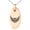 Rose, variant on Stainless Steel Greek Mythology Pegasus Engraved Small Oval Charm Pendant Necklace