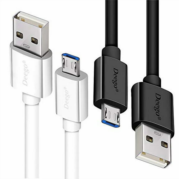 Micro USB Cable,2Pack Extra Long Android Charger Cable 10Ft 6Ft,Durable Fast Phone Charger Cord Android USB Charging Cable for Samsung Galaxy S7 S6 S7 Edge S5,Note 5 4,LG G4,HTC,PS4,Camera,MP3