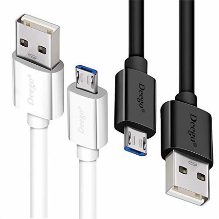 Micro USB Cable 2Pack Extra Long Android Charger Cable 10Ft 6Ft Durable Fast Phone Charger Cord Android USB Charging Cable for Samsung Galaxy S7 S6 S7 Edge S5 Note 5 4 LG G4 HTC PS4 Camera MP3 price history on PriceWatchPro