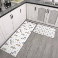 thumbnail image 2 of White Ballerina Unicorn Pattern Kitchen Rugs Sets Of 2,Anti Fatigue Kitchen Mat Rugs Non Slip Washable,Decorative Kitchen Floor Mats for Kitchen,Sink,Laundry,17"x30"+17"x47", 2 of 7