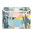 thumbnail image 7 of Yayeee Collapsible Cube Storage Bin with Lid Fabric Closet Decorative Basket with Handles, Boho Style Sun, 7 of 7