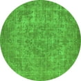 thumbnail image 1 of Ahgly Company Indoor Round Oriental Green Industrial Area Rugs, 6' Round, 1 of 4