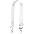 thumbnail image 1 of XINQIHANG Allzedream Grand Bandoulière de Remplacement pour Sac à Main Bandoulière Réglable, Blanc, Matériel Argenté, Moyen, 1 of 1