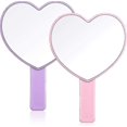 thumbnail image 2 of 2pcs Small Handheld Mirror Travel Makeup Mirror Handheld Cosmetic Mirror, 2 of 5