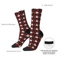 thumbnail image 4 of Xecao Red Hot Chili 1 Pattern Sport Socks for Women and Men Crew Socks Sporty Calf Socks Casual Socks, 4 of 6