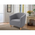 thumbnail image 2 of SHAR Chesterfield Armchair Cover, Jacquard Stretch Tub, 2 of 5