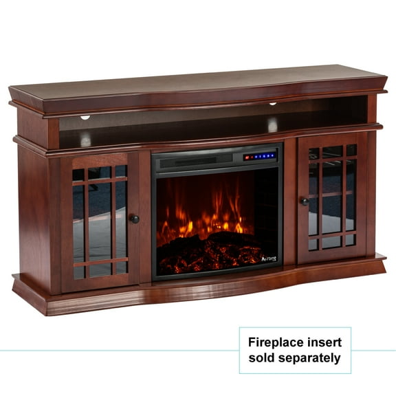 e-Flame USA Jackson Fireplace TV Stand 60" x 33" - Warm Cherry Finish