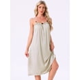 thumbnail image 2 of DARING DIVA Women's Satin Sleeveless Pajama Dress Spaghetti Strap Nightgown S Apricot, 2 of 7