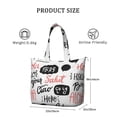 thumbnail image 4 of 22 Inch Oversized Travel Bag Lightweight Canvas Weekender Duffel with Multi Pockets, Slogan Print, 4 of 5