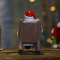 thumbnail image 5 of Mecedora Estatua de Papá Noel con campanilla Adorno de resina navideña Figruine, 5 of 5