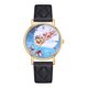 thumbnail image 1 of Reloj de cuarzo de aleación de moda Reloj de pulsera con correa de cuero PU para mujer (negro), 1 of 2