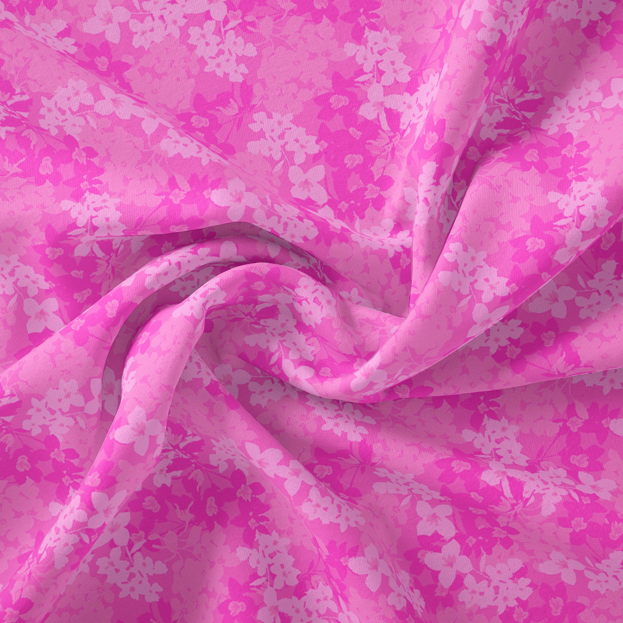 Waverly Inspirations 1 Yard 100% Cotton Eva's Blooms, Fuschia, 44" Wide for Quilting & Sewing
