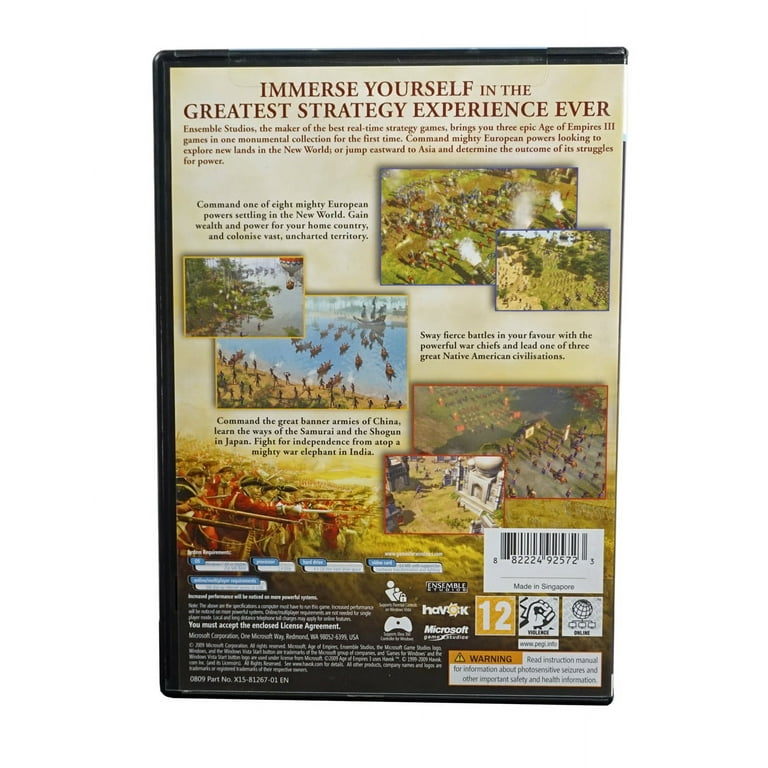 OPEN PACKAGE SPECIAL Age of Empires III Complete Collection