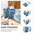 thumbnail image 2 of Yayeee Collapsible Cube Storage Bin with Lid Fabric Closet Decorative Basket with Handles, Plants and River, 2 of 7