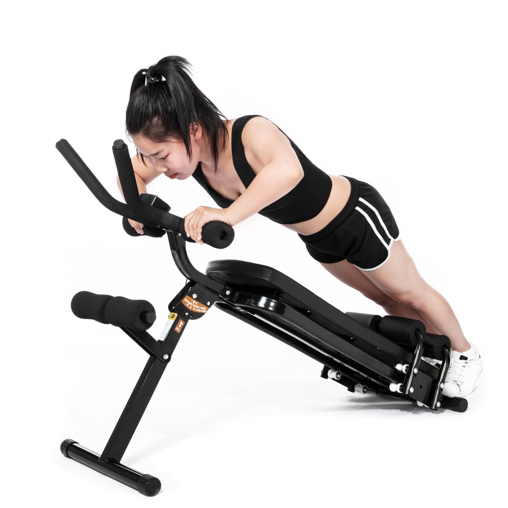 Suitable for Sit-ups Training Bench Foldable SportPlus Multifunctional Weight Bench Back and Abdominal Trainer 