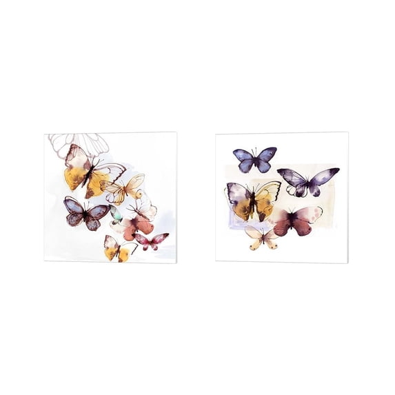 Metaverse Posters International Studio 'Butterfly Fly Away' Canvas Art (Set of 2)