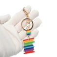 thumbnail image 4 of Unique Bargains 1 Pc Fashionable Rainbow Handbag Charm Decorative Keychain Multicolored, 4 of 5