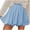 Light Blue, variant on HaiMao Boho Shorts for Women Clearance Ruffled High Waisted Skorts Casual Puff Bubble Mini Skirts Going Out Cute Shorts Light Blue XL(XL)