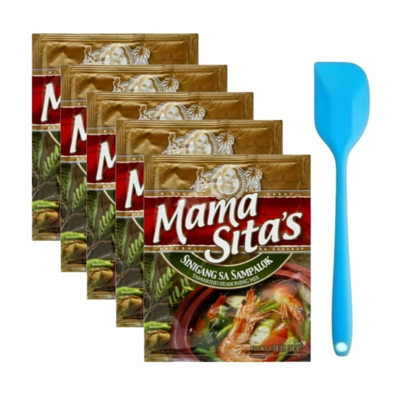 Mama Sita’s Seasoning Sinigang Mix, 1.76 Oz (5 Pack) with Spatula