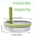 thumbnail image 2 of 2Pcs 40 oz Tumbler Flip Straw Lid Replacement Fit, Replaceble Tumbler Flip Straw Lid, Spill Proof Splash Resistant Tumbler Lids, Tumbler Cover for Car Cup and 40 oz Cup, 2 of 7