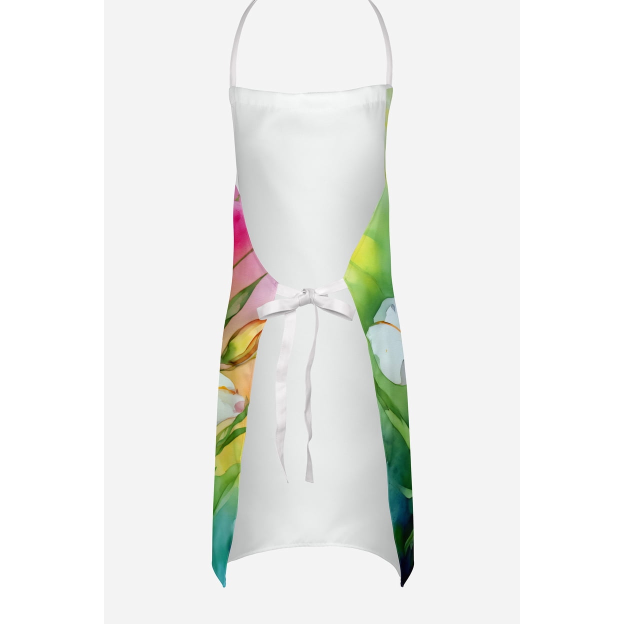Utah Sego Lilies in Watercolor Apron 27 in x 30 in