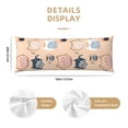 thumbnail image 3 of KLL Ultra Soft Microfiber Body Pillow Cover/Pillowcases 20"x54" with Hidden Zipper Closure-Cute Ink Drawn Elephants, 3 of 8