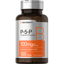 P5P Vitamin B6 100 mg | 120 Tablets | Vegetarian Formula | by Horbaach