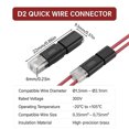 thumbnail image 4 of D2 Interchangeable Led Connector With No Solder No Strip Interchangeable Connect Terminal 50Pcs Plastic Connector Set, 4 of 9