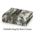thumbnail image 7 of GlowSol 4'x6' Abstract Rug Washable Non-Slip Floor Carpet Modern Low-Pile Stain Resistant Rug for Living Room Bedroom, Dark Brown, 7 of 7