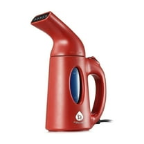 PURSONIC  Portable 130ml Handheld Fabric Fast Heat-up Powerful Garment Clothes Steamer, Red