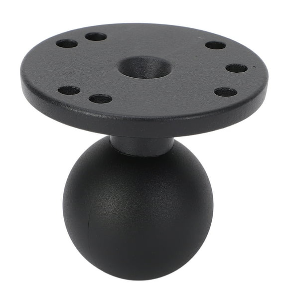 1.5 Inch Ball Mount, Composite Universal Aluminum Alloy AMPS Hole Round Plate Rubber Ball for RAM Mounts C Size Double Socket Arm