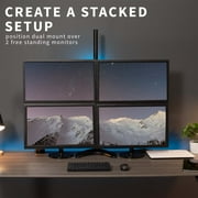 VIVO Dual Monitor Mount Extra Tall Desk Stand | Holds two Screens up to 27