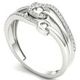 thumbnail image 2 of 1/8ct TW Diamond 10K White Gold Stacked Loop Fashion Ring, 2 of 5
