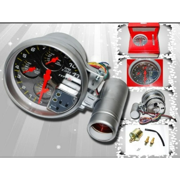 Ashata RPM Gauge, 0‑8000 RPM Precisely Measure Tacho Tachometer