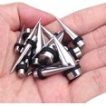 thumbnail image 4 of Kit de 36 medidores para estiramiento del lóbulo de la oreja (plata) – Tapones de túnel de ajuste de tornillo de una sola llamarada, conos expansores, joyería corporal de acero quirúrgico ER, 4 of 5