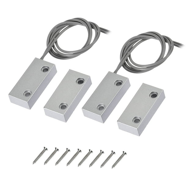 Mc 51 No Alarm Security Rolling Gate Garage Door Contact Magnetic Reed Switch Silver Gray 2 Set Com Alarm Security Rolling Gate Garage Door, Garage Door Alarm Contact