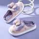 thumbnail image 3 of Zapatillas de algodón de suela gruesa para mujer en otoño e invierno, ropa exterior con lazo nuevo, interior para el hogar, además de zapatillas de algodón cálidas e impermeables de terciopelo para in, 3 of 5