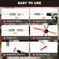 thumbnail image 4 of Morinoli 26 Feet Chimney Sweep Kit with Chrome Button Locking System, 8 Flexible Rods, Brush and Cleaning Tools, 4 of 7