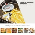 thumbnail image 7 of Vxdvou Frying Pyrometer Stainless Steel Instant Read Dial Thermometer, Food-Grade Thermometer for Cooking, Grilling & Frying, Black, High-Precision Temperature Measurement Tool, 7 of 7