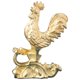 thumbnail image 1 of Estatuilla de gallo artesanal de cobre, escultura de estatua de pollo antigua, decoración pequeña en forma de pollo, 1 of 6