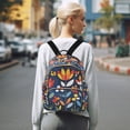 thumbnail image 7 of FORMRS Mini Backpack Purse for Women Travel Daypack Casual Shoulder Bag, Art Flowers, 7 of 7