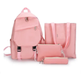 thumbnail image 1 of Set De 4 Mochilas Bolsa Juvenil Casual Color Rosa Malubero Malu1852, 1 of 3