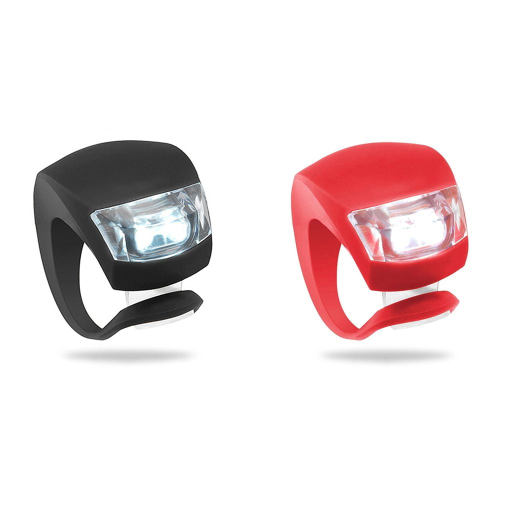 1/2/4pcs Bike Bicycle Night Riding Safety Warning LED Frog Front Light Rear Taillight