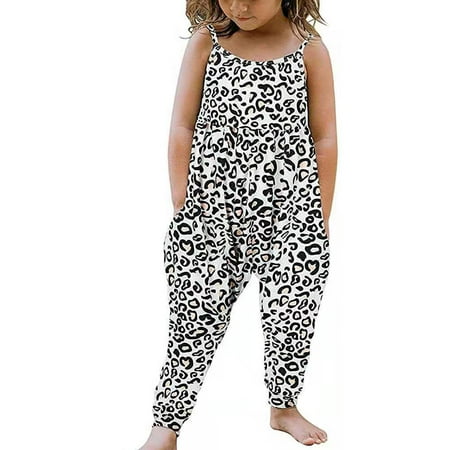 

Dewadbow Toddler Girls One-Pieces Rompers Floral Backless Harem Romper