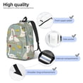 thumbnail image 5 of Daiia Cute Farm Birds Vintage Canvas Backpack for Men and Women ,Hiking Backpack,Travel Laptop Bag for School,Large Capacity Backpack, 5 of 8