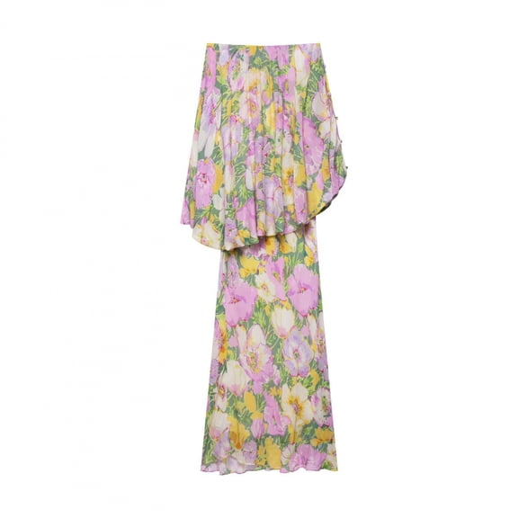 New summer fashion and elegant irregular print dress