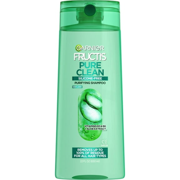 Garnier Fructis Pure Clean Purifying Shampoo with Vitamins B3 & B6, 22 fl oz